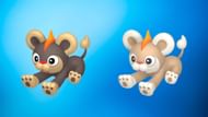 Regular and shiny Litleo (Image via TPC)